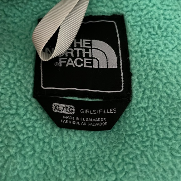 Mint Green North Face Zip-up Fleece - Picture 3 of 4